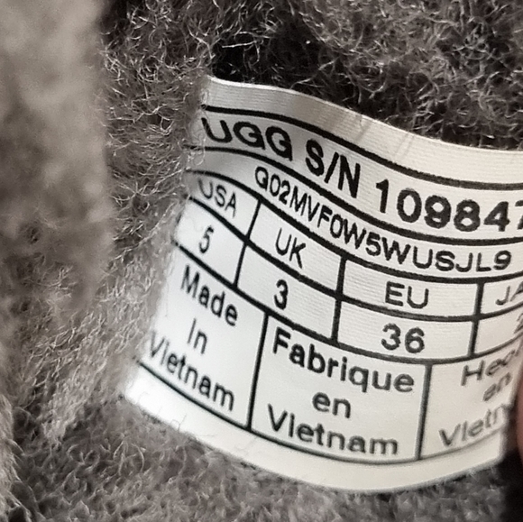 UGG "Stargirl Mini" Black and Gold Slipper Boots Size 36 = AU5 - Picture 11 of 12